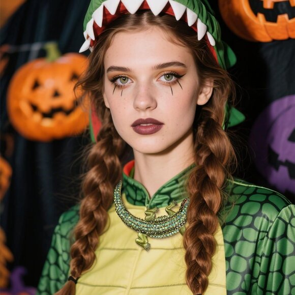 Delicate Gothic Crystal Statement Necklace - Gift-Ready in Exquisite Packaging - Picture 3 of 7